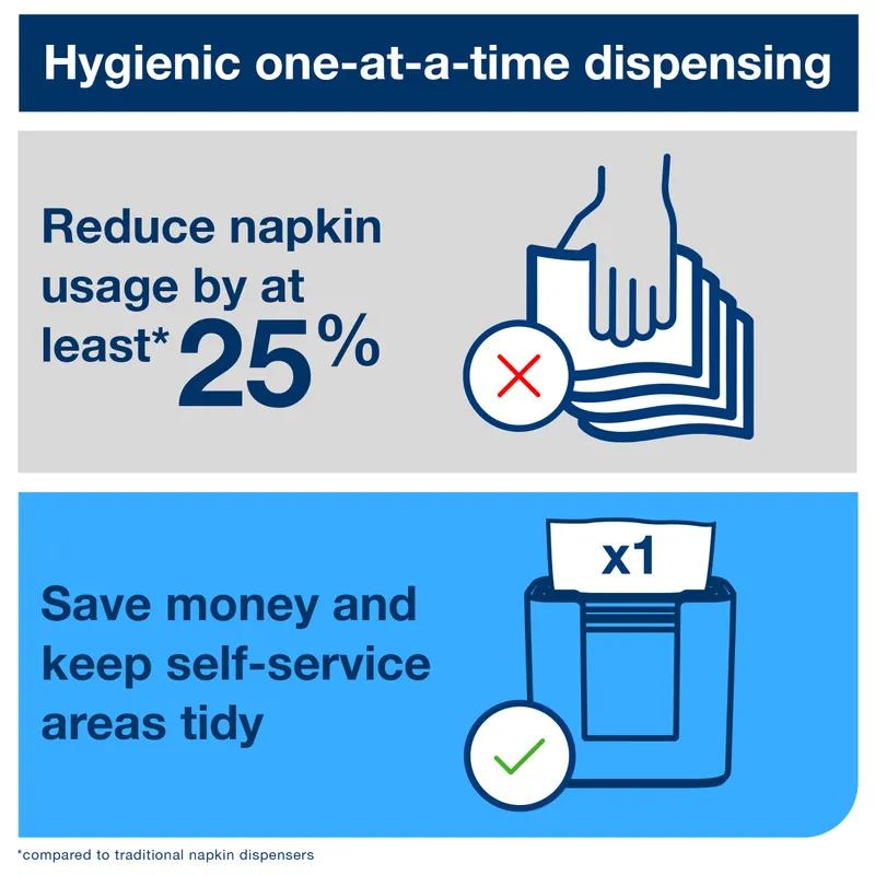 Tork Xpressnap® N4 Napkin Dispenser 5.5X8X7.6 IN Brown Plastic Wood 1/Each