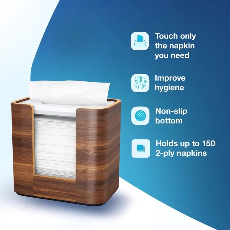 Tork Xpressnap® N4 Napkin Dispenser 5.5X8X7.6 IN Brown Plastic Wood 1/Each