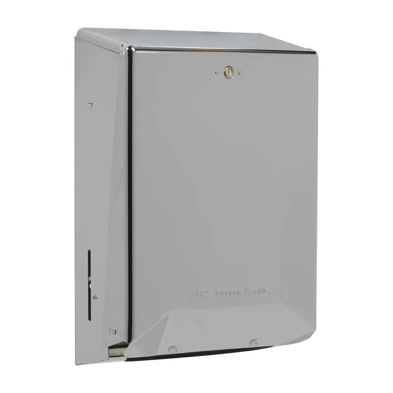 Georgia-Pacific Pro® Paper Towel Dispenser 4.438X11.25 IN Wall Mount, Locking Chrome Multifold 1/Each