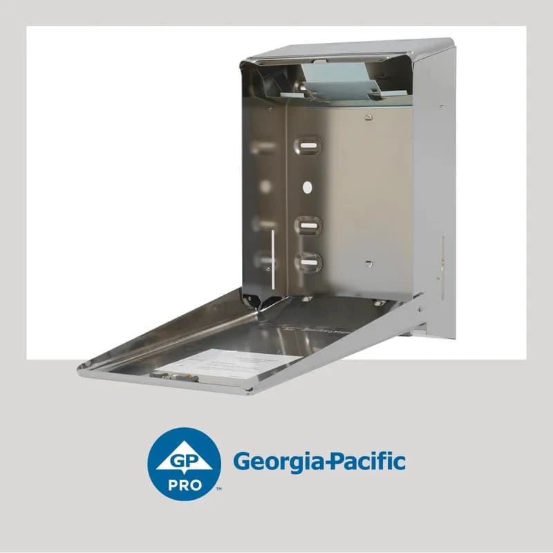 Georgia-Pacific Pro® Paper Towel Dispenser 4.438X11.25 IN Wall Mount, Locking Chrome Multifold 1/Each