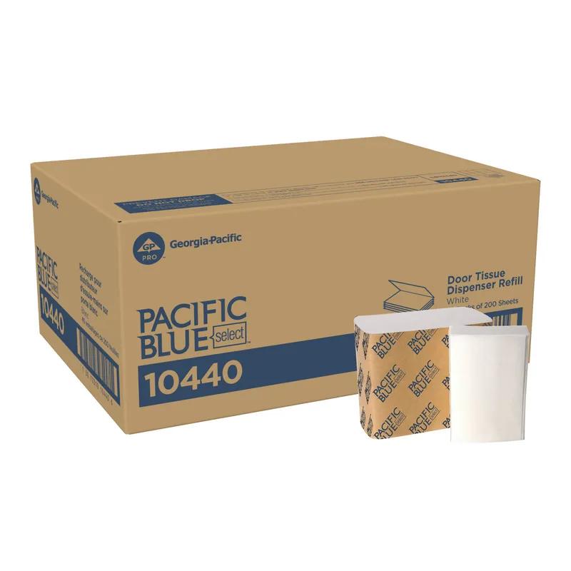 Safe-T-Gard® Door Tissue 10X4 IN 2PLY White 1/4 Fold Refill 200 Sheets/Pack 40 Packs/Case 8000 Sheets/Case