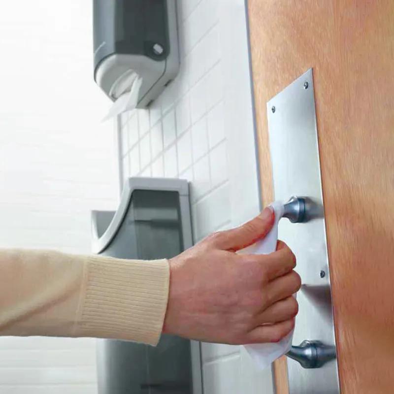 Safe-T-Gard® Door Tissue 10X4 IN 2PLY White 1/4 Fold Refill 200 Sheets/Pack 40 Packs/Case 8000 Sheets/Case