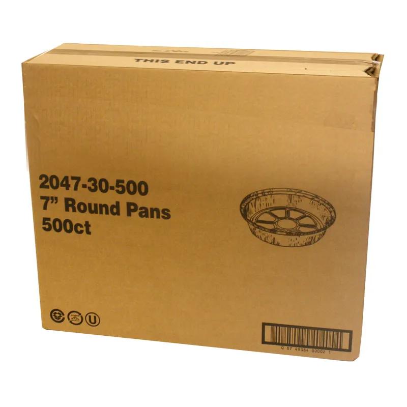 Take-Out Container Base 7 IN Aluminum Silver Round 500/Case