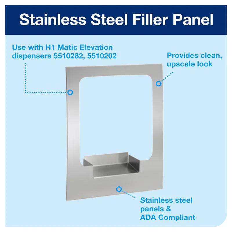 Tork Matic® Elevation Dispenser Filler Panel H1 Metal Stainless Universal 1/Each