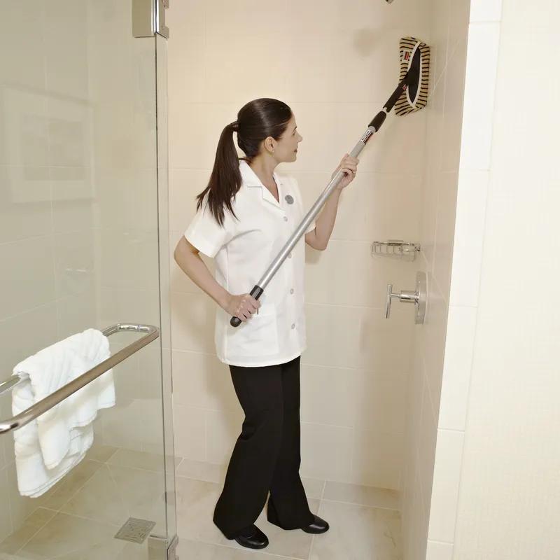 Hygen™ Flexi Frame Mop Cover Yellow Blue Microfiber With Scrub Strips 12/Case