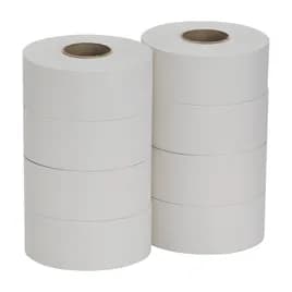 Pacific Blue Basic Toilet Paper & Tissue Roll 3.3IN X2000FT 1PLY White Jumbo Jr (JRT) High Capacity 8 Rolls/Case
