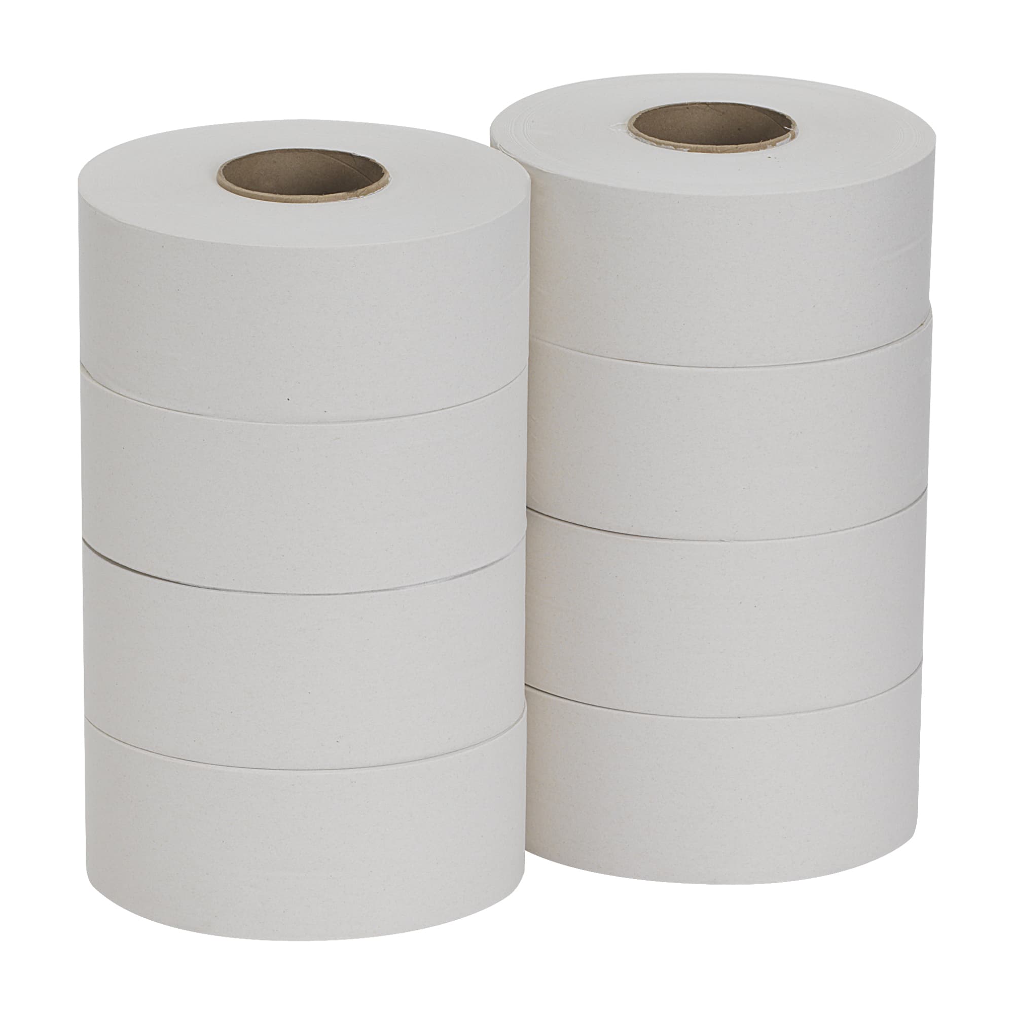 Pacific Blue Basic Toilet Paper & Tissue Roll 3.3IN X2000FT 1PLY White Jumbo Jr (JRT) High Capacity 8 Rolls/Case