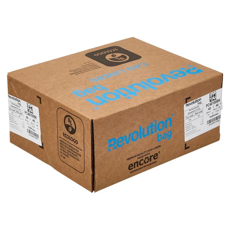 Can Liner 40X46 IN Black LLDPE 1MIL 25 Count/Pack 4 Packs/Case 100 Count/Case