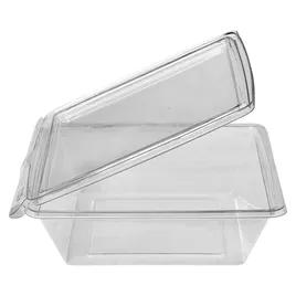 Fresh N' Sealed® Bowl & Lid Combo With Flat Lid Large (LG) 32 OZ PET Clear Square Hinged 140/Case