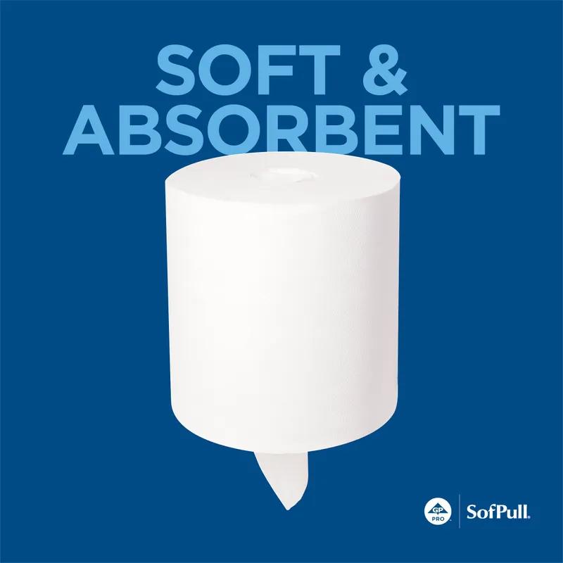 Sofpull® Roll Paper Towel 15X7.8 IN 1PLY White Centerpull 567 Sheets/Roll 4 Rolls/Case 2268 Sheets/Case