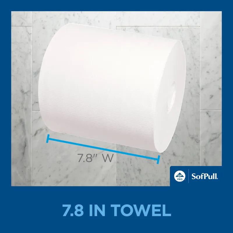 Sofpull® Roll Paper Towel 15X7.8 IN 1PLY White Centerpull 567 Sheets/Roll 4 Rolls/Case 2268 Sheets/Case