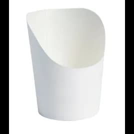 French Fry Cup & Scoop 1.9X3.1 IN Paper White Round Grease Resistant 50 Count/Pack 10 Packs/Case 500 Count/Case
