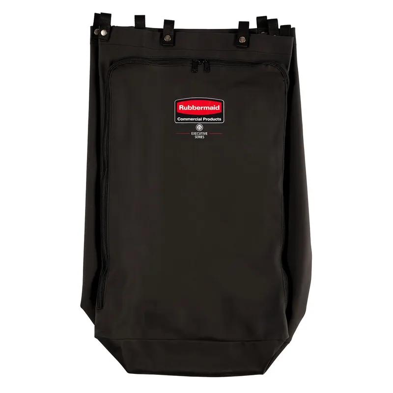 Laundry Hamper 16.5X9X13.50 IN 30 GAL Black Vinyl Leak-Resistant PVC-Lined Zippered Front 1/Each
