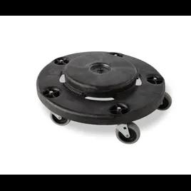 Brute® Trash Can Dolly 18.25X18.25X6.63 IN 250 LB Black Resin Round Swivel 1/Each