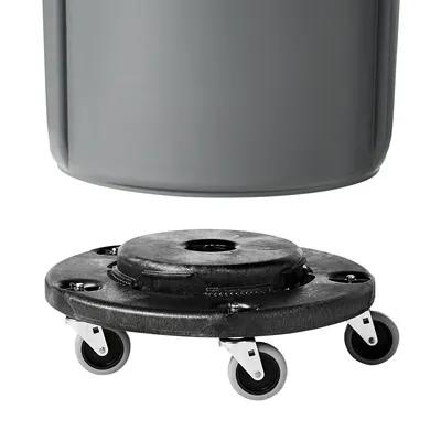 Brute® Trash Can Dolly 18.25X18.25X6.63 IN 250 LB Black Resin Round 1/Each