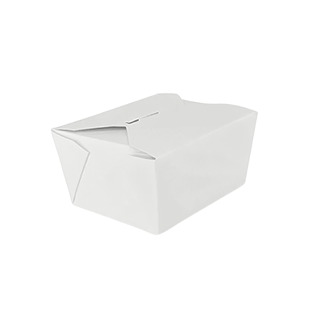 Victoria Bay #3 Take-Out Box Fold-Top 66 OZ Paper White 200/Case