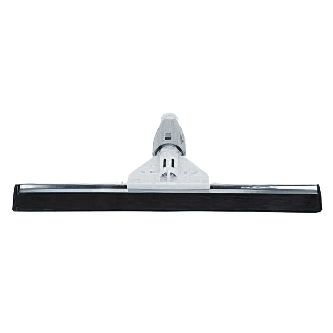 SmartFit Floor Squeegee Heavy Duty Plastic Steel Rubber Gray Black With 30IN Head 1/Each