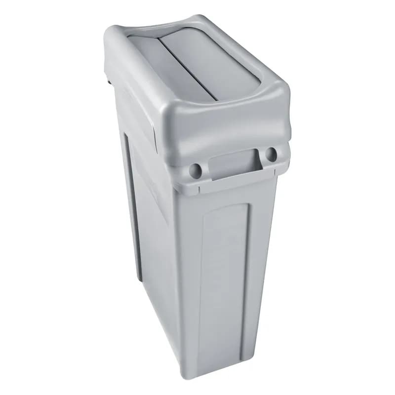 Slim Jim® Swing Lid 20.5X11.68X5 IN Beige Resin 1/Each