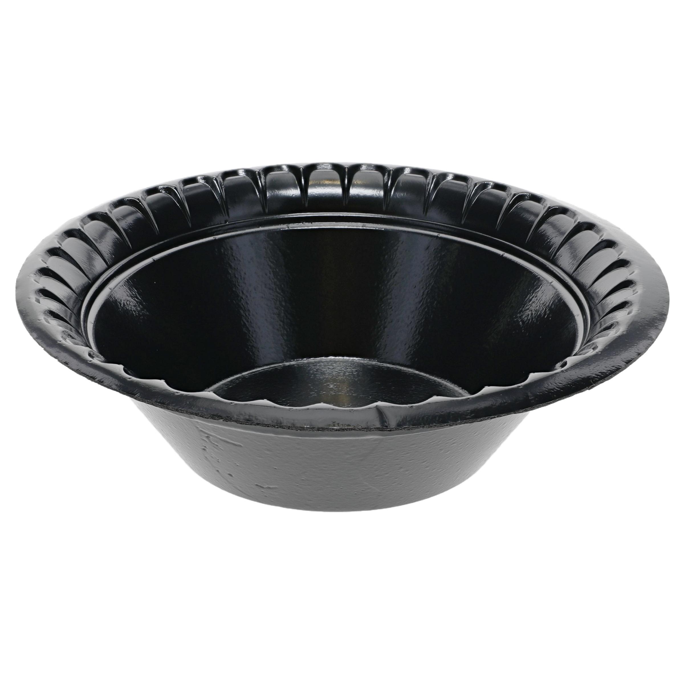Bowl 12 OZ Polystyrene Foam Black Round Laminated 1000/Case