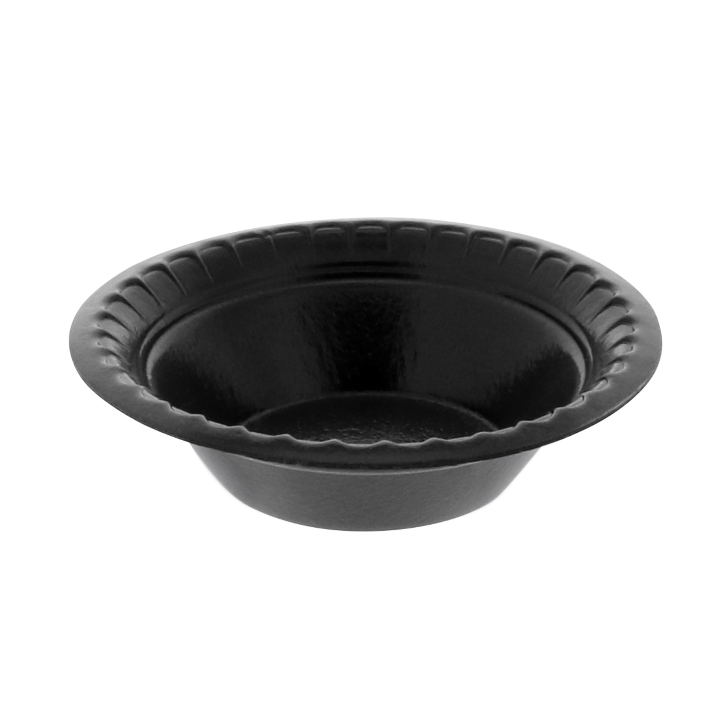 Placesetter® Bowl 4-5 OZ Polystyrene Foam Black Round Laminated 1250/Case