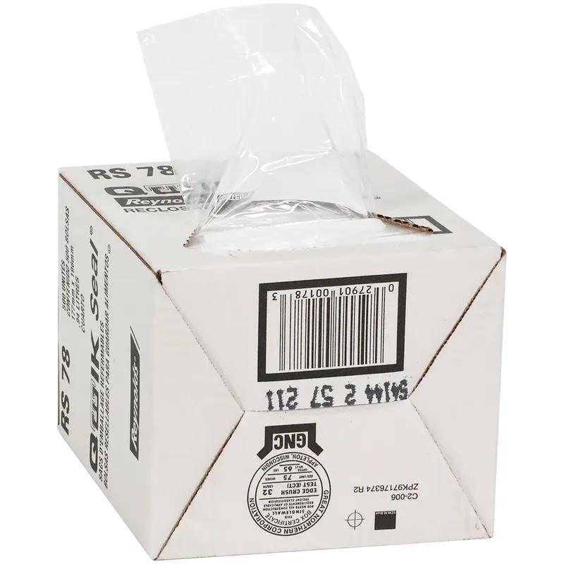 Bag 7X7.75 IN 1 QT Polyethylene (PE) Clear With Zip Seal Closure 500/Case