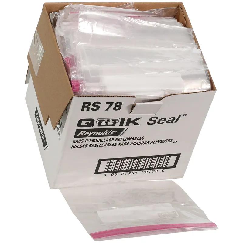 Bag 7X7.75 IN 1 QT Polyethylene (PE) Clear With Zip Seal Closure 500/Case