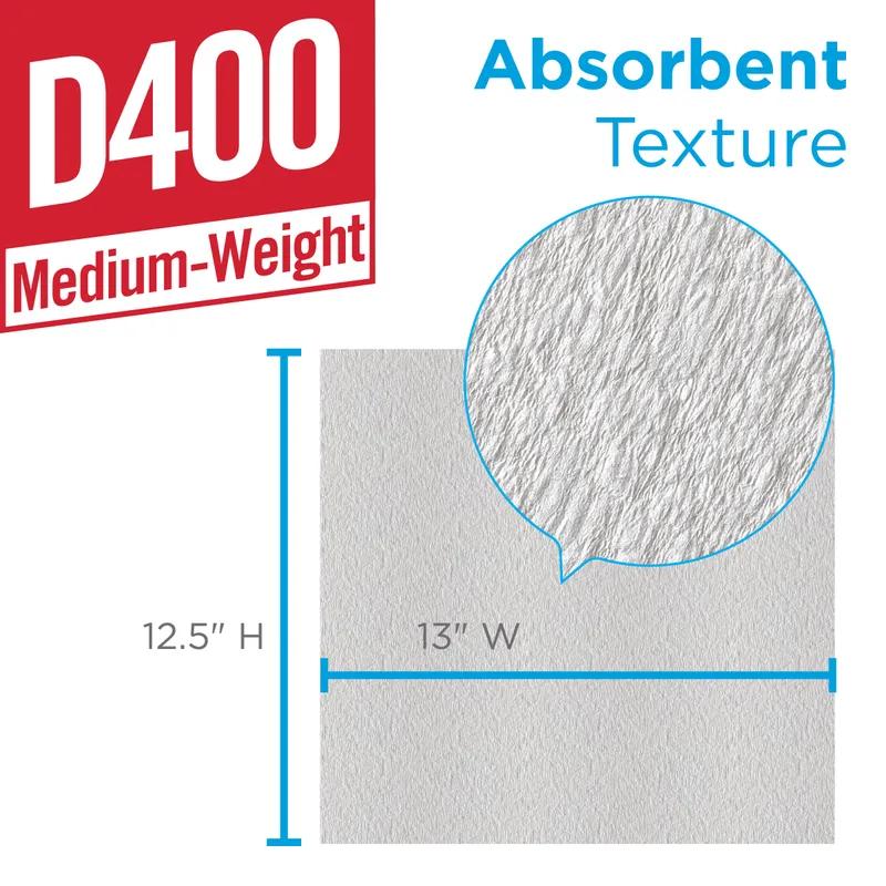 Brawny® Professional Cleaning Wipe 12.5X13 IN Medium (MED) 1 DRC White 1/4 Fold 65 Sheets/Pack 18 Packs/Case