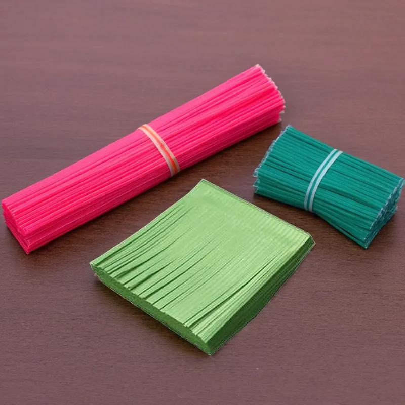 Twist Tie 4 IN Paper Green 4800/Case