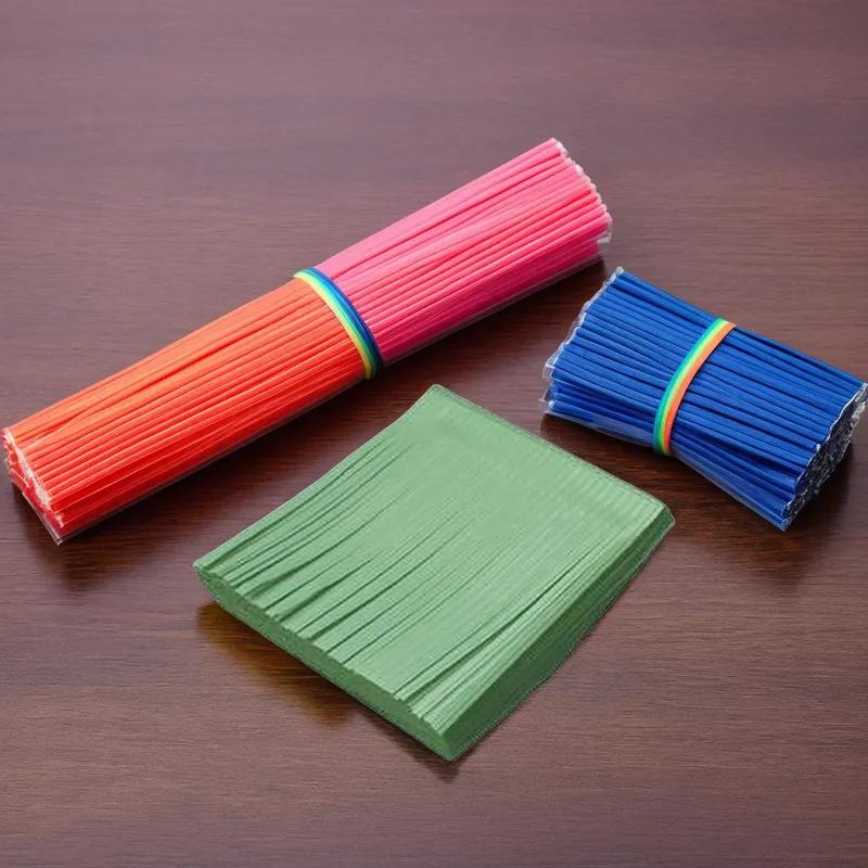 Twist Tie 4 IN Paper Green 4800/Case