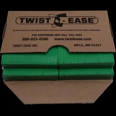 Twist Tie 4 IN Paper Green 4800/Case