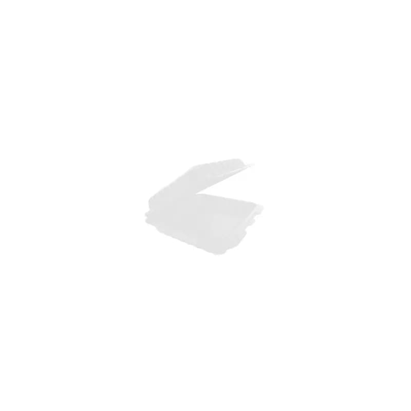 Pebble Box Take-Out Container Hinged 9.13X8.81X3 IN PP White Microwave Safe Grease Resistant 150/Case