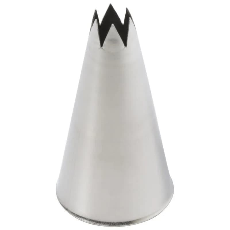 #822 Large Star Piping Tip Metal Silver 2/Pack