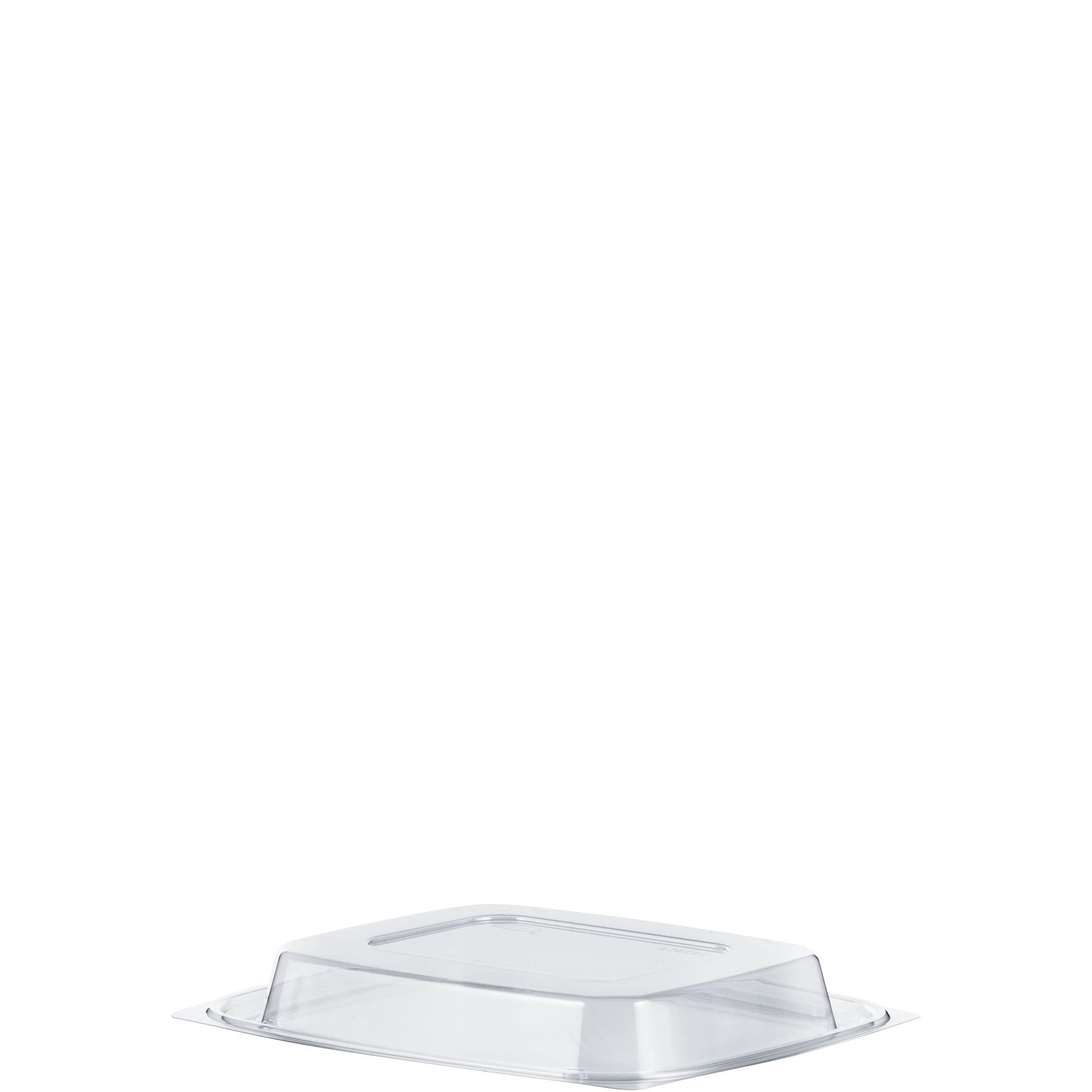 Dart® ClearPac® Lid Dome 7.5X6.5X0.3 IN 1 Compartment OPS Clear Rectangle For 32 OZ Container Unhinged 504/Case