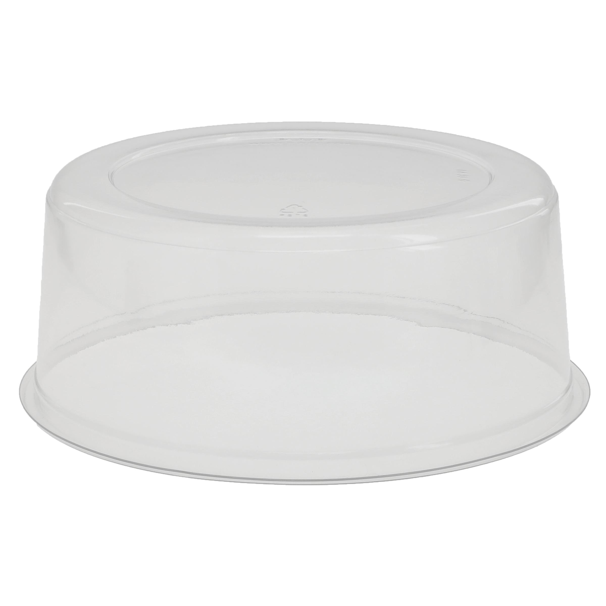 Lid High Dome 7.75X3.1 IN 1 Compartment PET Clear Round For Cake Bakery Container Smooth Unhinged 200/Case