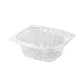 Dart® ClearPac® Deli Container Base & Lid Combo With Flat Lid 16 OZ OPS Clear Rectangle 250/Case
