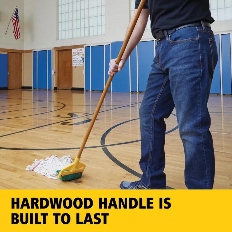 Invader® Mop Handle Large (LG) 60 IN Natural Yellow Wood 1/Each