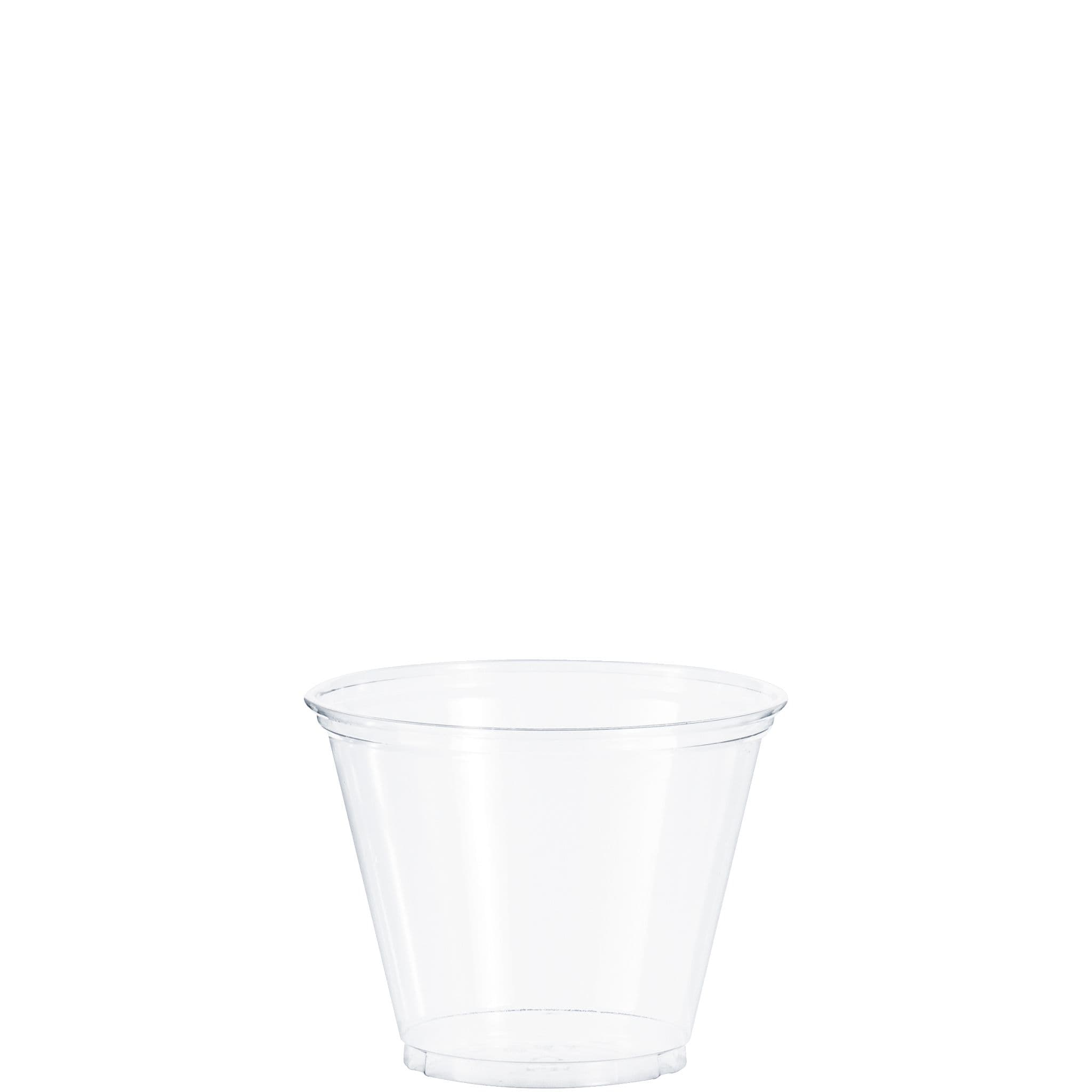 Solo® Ultra Clear™ Cold Cup Squat 9 OZ PET Clear 50 Count/Pack 20 Packs/Case 1000 Count/Case