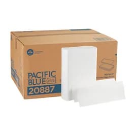 Pacific Blue Ultra™ Folded Paper Towel 10.2X10.8 IN 1PLY White 1/2 Fold 220 Sheets/Pack 10 Packs/Case 2200 Sheets/Case