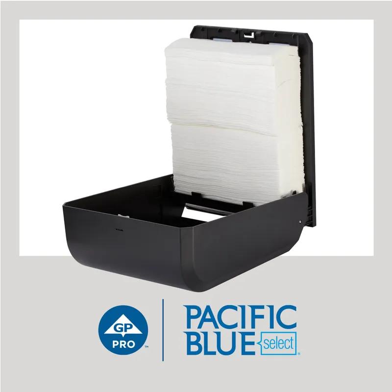 Pacific Blue Select Folded Paper Towel 9.2X9.4 IN 2PLY White 1/2 Fold 125 Sheets/Pack 16 Packs/Case 2000 Sheets/Case