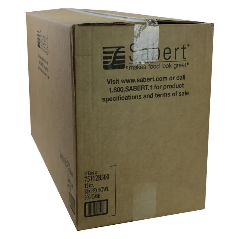 Bowl 12 OZ PP Black 500/Case