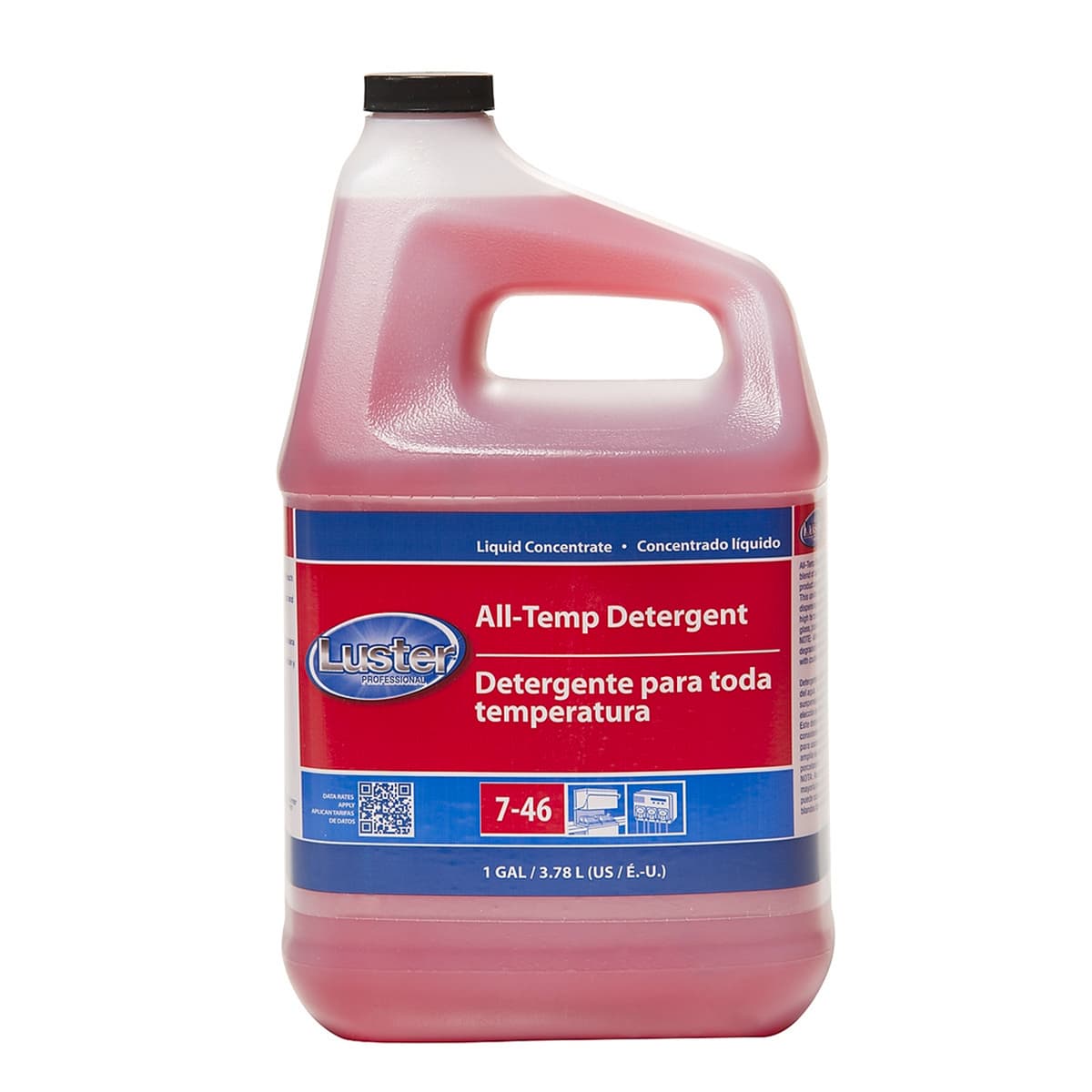 Luster® Professional Dishmachine Detergent 1 GAL All Temperature Liquid 4/Case