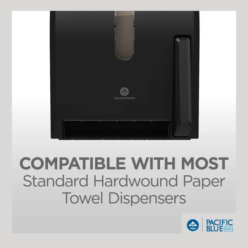 Pacific Blue Basic Roll Paper Towel 7.8X7.875 IN 800 FT 1PLY Kraft Standard Roll EPA Indicator 6/Case