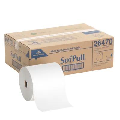 Sofpull® Roll Paper Towel 7.8IN X1000FT 1PLY White Hardwound 700 Sheets/Roll 6 Rolls/Case 4200 Sheets/Case