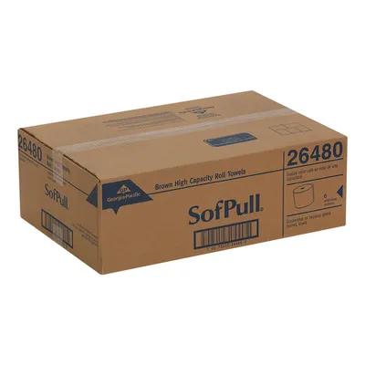 Sofpull® Roll Paper Towel 7.8X7.87 IN 1000 FT 1PLY Kraft Hardwound 7.8IN Roll 6 Rolls/Case