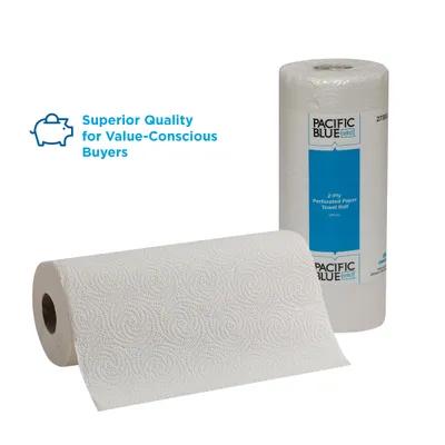 Pacific Blue Select Folded Paper Towel 8.8X11 IN 2PLY White 4.8IN Roll 85 Sheets/Pack 30 Packs/Case 2550 Sheets/Case