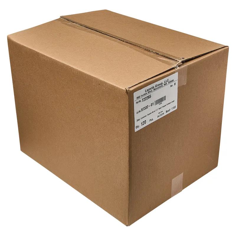 Fresh N' Sealed® Bowl & Lid Combo With Flat Lid Large (LG) 48 OZ PET Clear Square Hinged 120/Case