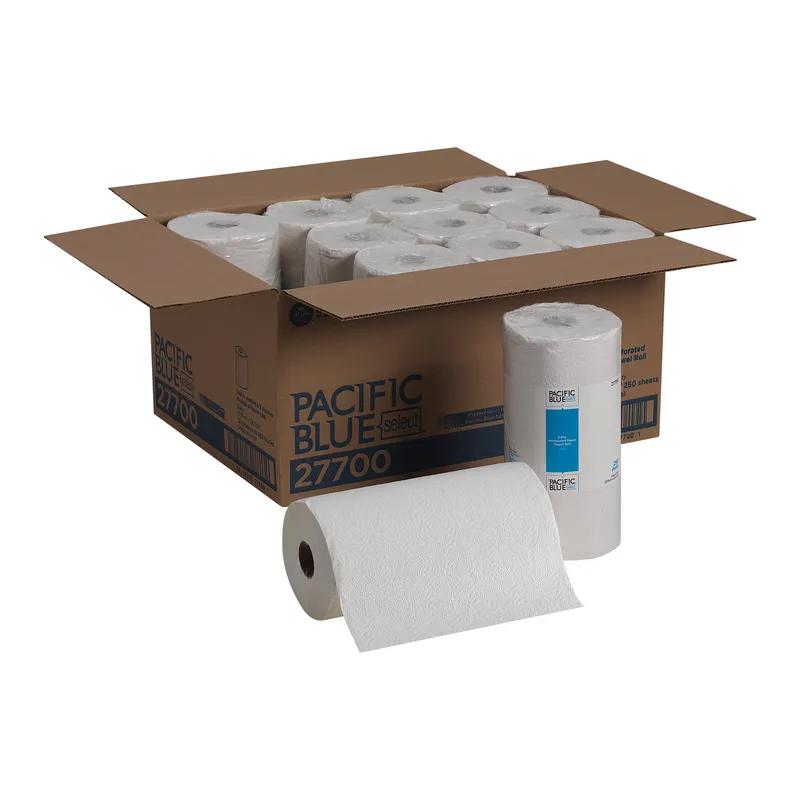 Pacific Blue Select Household & Kitchen Folded Paper Towel Jumbo 8.8X11.5 IN 2PLY White 250 Sheets/Pack 12 Packs/Case
