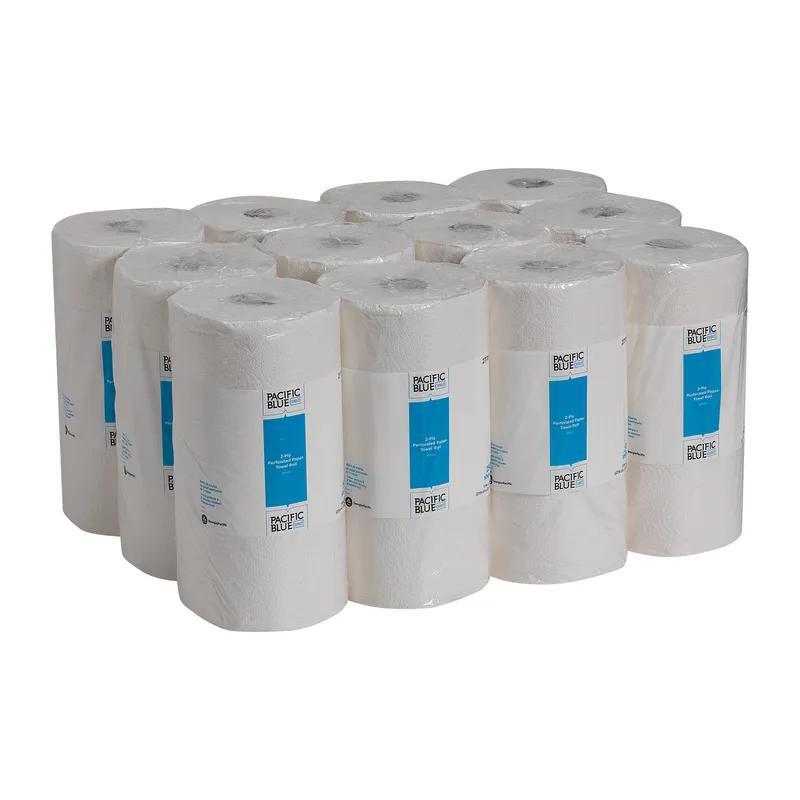 Pacific Blue Select Household & Kitchen Folded Paper Towel Jumbo 8.8X11.5 IN 2PLY White 250 Sheets/Pack 12 Packs/Case