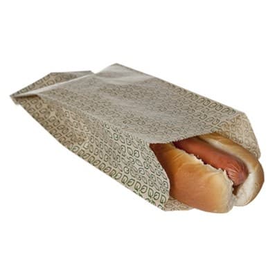 Hot Dog Sleeve 9X3.5X2 IN Paper Brown Rectangle Grease Resistant 2000/Case