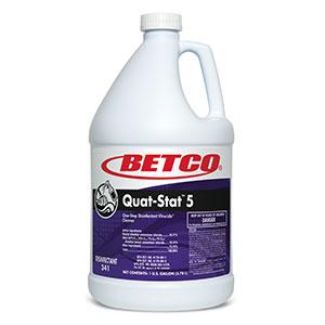 Quat-Stat 5 Lavender Disinfectant 1 GAL Alkaline Concentrate Liquid Quat 4/Case